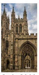 Gothic cathedral façade